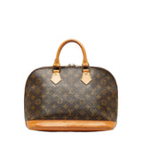 Louis Vuitton Monogram Alma PM Handbag Brown