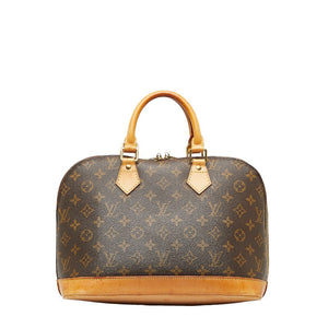 Louis Vuitton Monogram Alma PM Handbag Brown