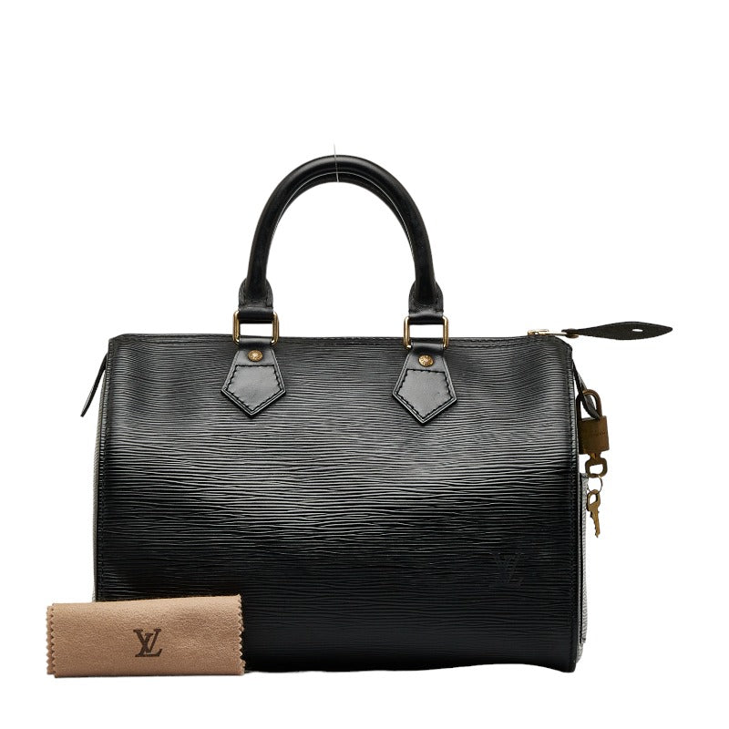 Louis Vuitton Epi Handbag Mini Boston Bag Noir