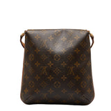 Louis Vuitton Monogram Salsa Short Shoulder Bag Brown PVC Leather Louis Vuitton