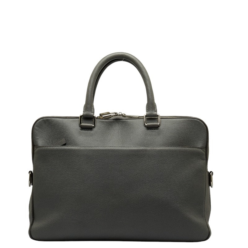 Louis Vuitton Taiga Porto Documan MM Business Bag Glacier Gray