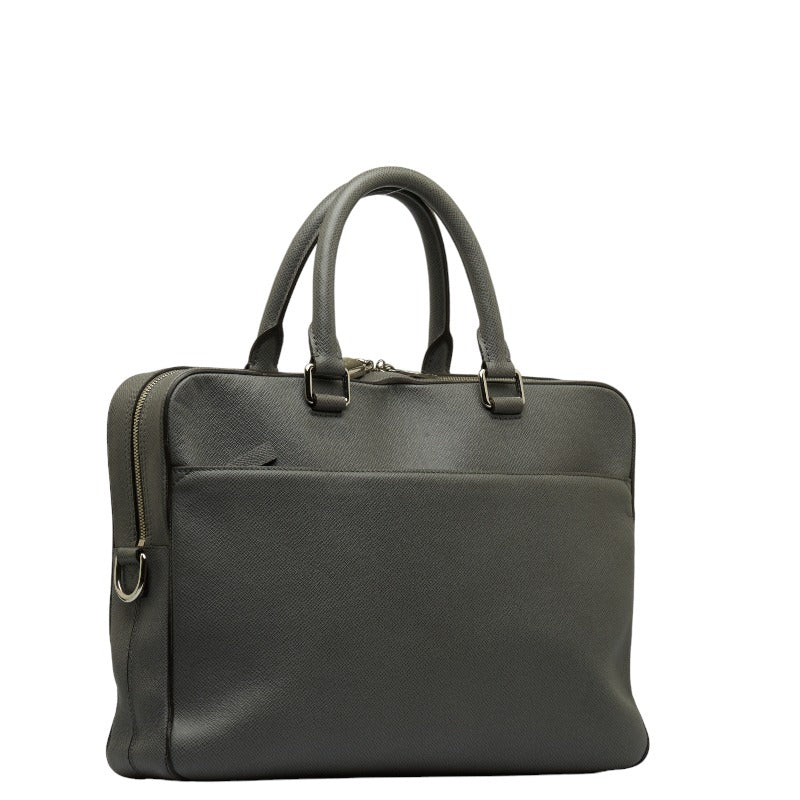 Louis Vuitton Taiga Porto Documan MM Business Bag Glacier Gray