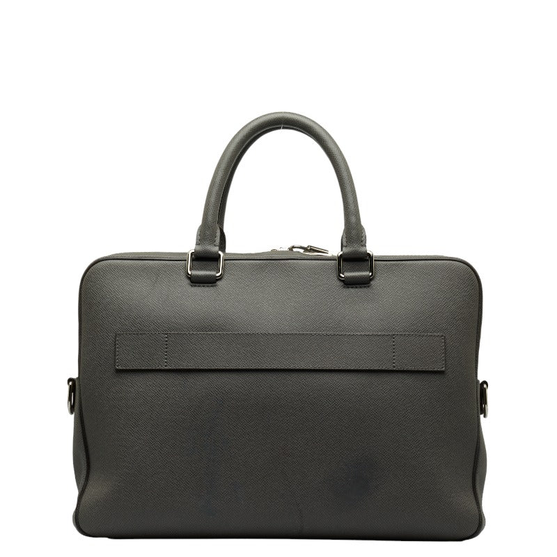 Louis Vuitton Taiga Porto Documan MM Business Bag Glacier Gray