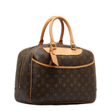 Louis Vuitton Monogram Handbag Leather Brown