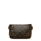 Louis Vuitton Monogram Vivacité PM Diagonal Shoulder Bag Brown