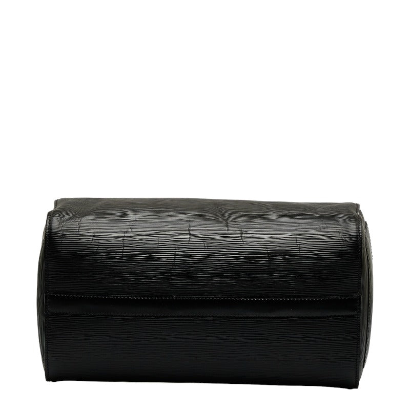 Louis Vuitton Epi Handbag Boston Bag Noir Black Leather Louis Vuitton
