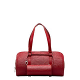 Louis Vuitton Epi Souffro Handbag Castilian Red