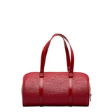 Louis Vuitton Epi Souffro Handbag Castilian Red