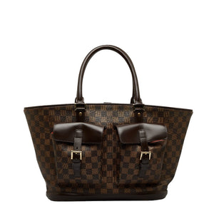 Louis Vuitton GM Handbag Brown PVC Leather Louis Vuitton
