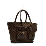 Louis Vuitton GM Handbag Brown PVC Leather Louis Vuitton