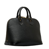 Louis Vuitton Epi Alma Handbag Noir Black Leather Louis Vuitton
