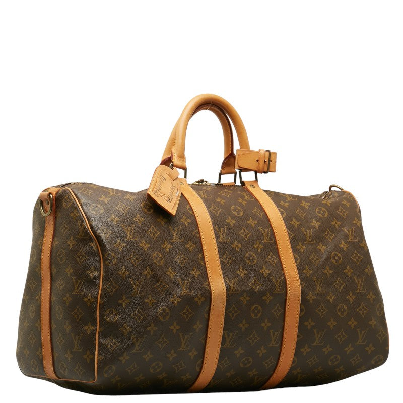 Louis Vuitton Monogram Keepall Bandolière 50 Boston Bag