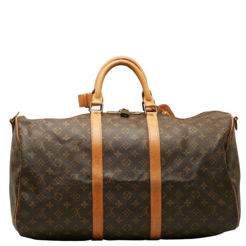 Louis Vuitton Monogram Keepall Bandolière 50 Boston Bag