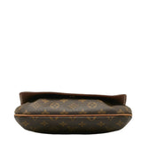 Louis Vuitton Monogram Shoulder Bag Leather Brown