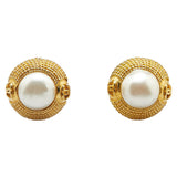Chanel Coco Mark Pearl Earrings