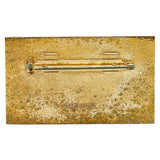 Chanel Gold Plated Logo Plate Brooch