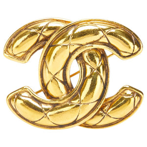 Chanel Coco Mark Matelasse Brooch