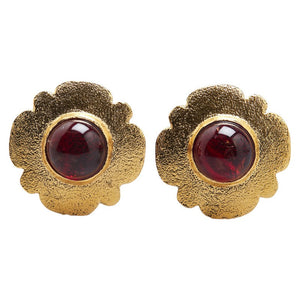 Chanel Flower Motif Earrings