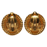 Chanel Round Stone Earrings