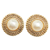 Chanel Vintage Round Earrings