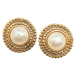 Chanel Vintage Round Earrings