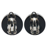 Chanel Coco Mark Rhinestone Heart Earrings