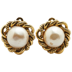 Chanel Vintage Pearl Earrings