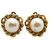 Chanel Vintage Pearl Earrings