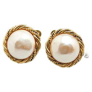 Chanel Vintage Pearl Earrings