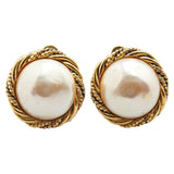Chanel Vintage Pearl Earrings