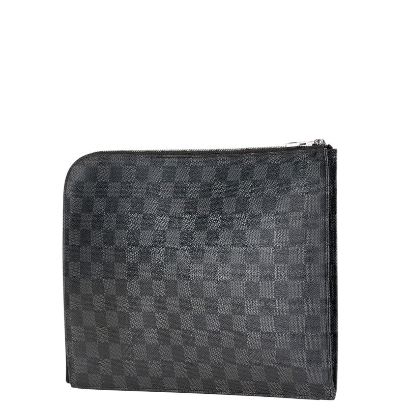 Louis Vuitton Pochette Jour GM Damier Graphite Clutch Bag