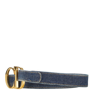 Dior CD Buckle Denim Belt