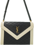 Saint Laurent- Paris Satchel Gabby Shoulder Bag Black