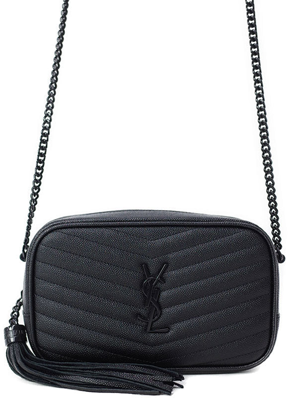 Saint Laurent- Paris Lou Mini Bag Chain Shoulder Bag Black