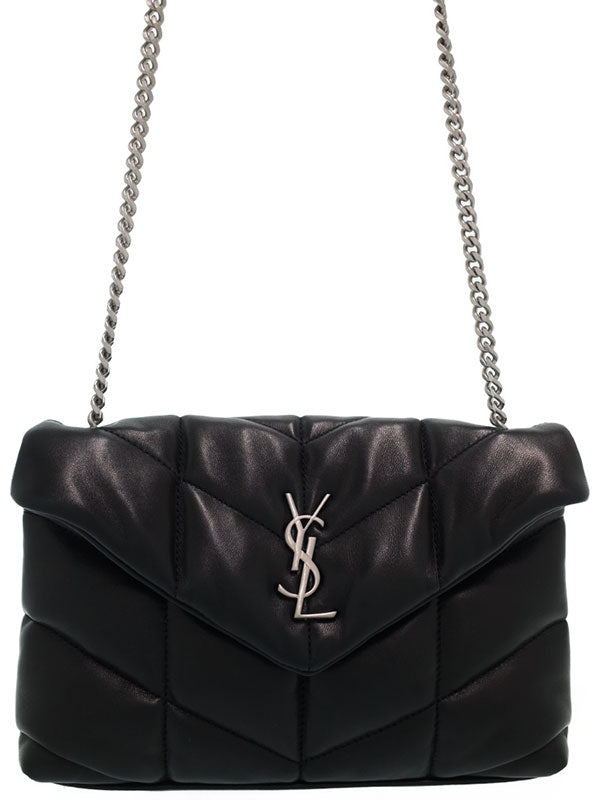 Saint Laurent- Paris Lulu Puffer Bag Shoulder Bag Black