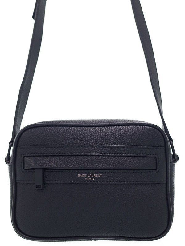Saint Laurent- Camp Small Camera Bag Shoulder Bag Black
