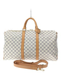 Louis Vuitton Keepall 50 Damier Azur Shoulder Bag White