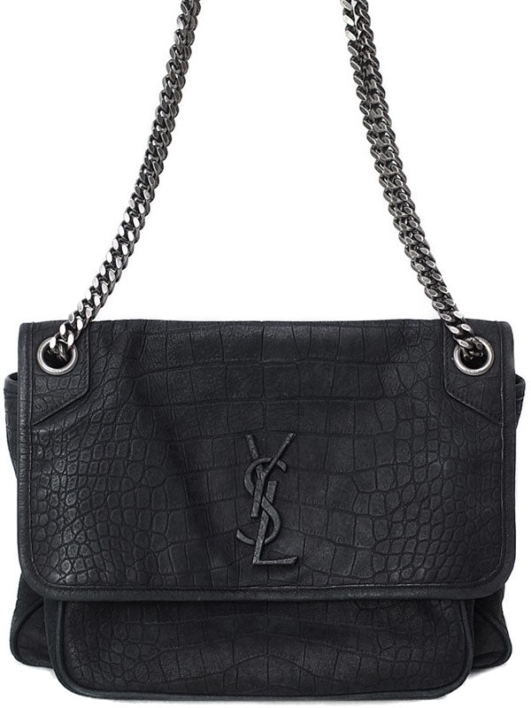 Saint Laurent- Paris Niki Medium Chain Shoulder Bag Black