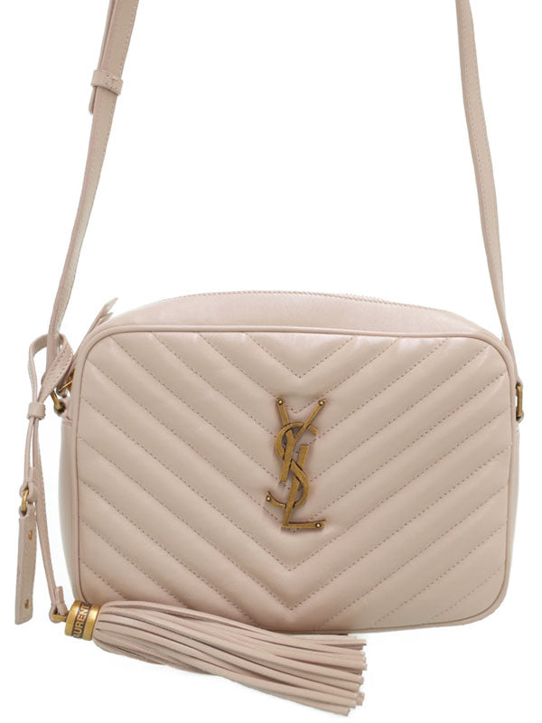Saint Laurent- Paris Lou Camera Bag Shoulder Bag Beige Black