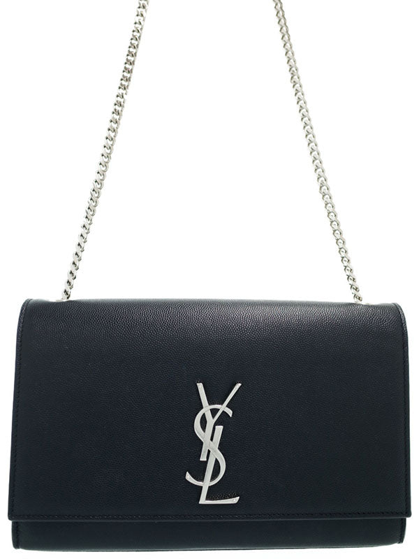 Saint Laurent- Paris Classic Kate Monogram Satchel Shoulder Bag Black