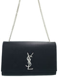 Saint Laurent- Paris Classic Kate Monogram Satchel Shoulder Bag Black