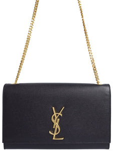 Saint Laurent- Paris Kate Satchel Chain Shoulder Bag Black