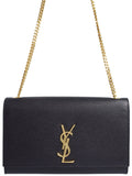 Saint Laurent- Paris Kate Satchel Chain Shoulder Bag Black