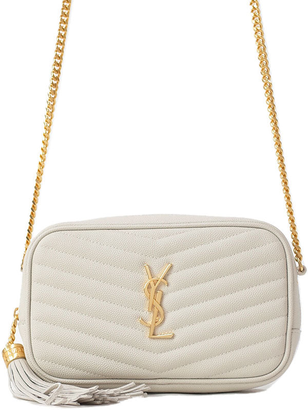 Saint Laurent- Paris Lou Mini Bag Shoulder Bag Ivory Black