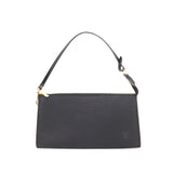 Louis Vuitton Epi Pochette Accessoire Hand Bag Black Gold Hardware