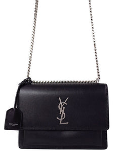 Saint Laurent- Paris Sunset Medium Shoulder Bag Black