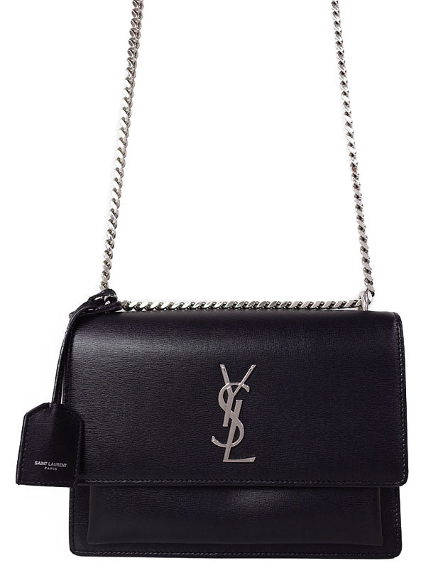 Saint Laurent- Paris Sunset Medium Shoulder Bag Black