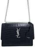 Saint Laurent- Paris Sunset Medium Shoulder Bag Black