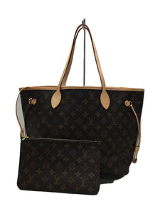 Louis Vuitton Neverfull MM Monogram Brown Tote Bag PVC