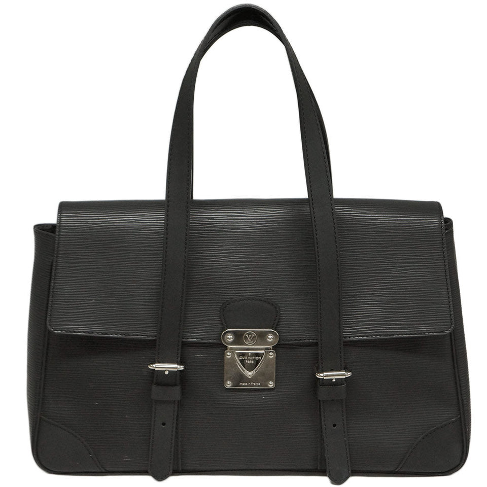 Louis Vuitton Epi Lv Shoulder Bag Segur MM Noir Black